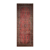 Palace Hand Knotted 100% Wool Lilihaan Traditional Oriental Area Rug Rose, Charcoal Color